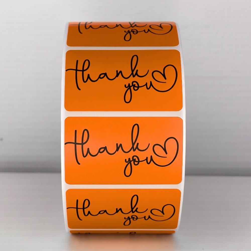 Thank You Stickers Mint Green Heart | Cute Small Business Packaging Labels - Picture 7 of 11